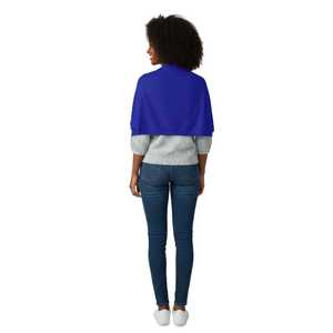 Jack <b>and</b> Jill Adult Blue <b>Shawl</b> <b>Wrap</b> Soft Lightweight Elegant Fashion Scarf Casual Party Wear Comfortable Stylish Women Acces - Product Image 3