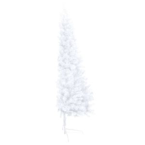 Árbol de Navidad Artificial Blanco de 82.7 Pulgadas, Preiluminado, con Juego de Bolas para Decoración de Paredes en Fiestas - Product Image 4