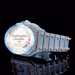 Reloj Inteligente Redondo con Correa de Acero Inoxidable, Personalización con Gemas Disponible, Joyería Personalizada - Product Image 3