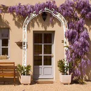 Arco da Giardino in Metallo a 8 Stili Componibili Liberamente per Piante Rampicanti, Decorazioni per Matrimoni all'Aperto e Cortili - Product Image 3