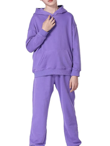Hoodie Jogger Comfortable Home Wear Kids Winter Tracksuit Set Warm Cotton Hoodie Pants Soft Comfortable Sleepwear Couple Set - Product Image 6