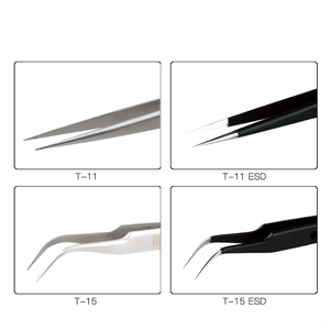 Pinzas Profesionales Ecológicas de Acero Inoxidable para Extensión de Pestañas Rusas, Antimagnéticas, con Agarre Fuerte y Fibra Suave - Product Image 6