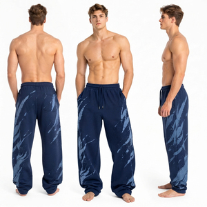 Sublimation Printed <b>Men</b> Baggy Sweatpants 420 GSM Heavyweight Winter Wear <b>Sweat</b> <b>Pant</b> <b>Men</b> Relaxed Fit Street Style Sweatpants - Product Image 1