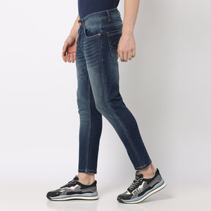 Men Ripped <b>Jeans</b> Pants Distressed <b>Jeans</b> Look Comfortable Street Fashion Wear Premium Cotton Fabric Stylish Outfit - Product Image 3