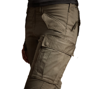 กางเกงคาร์โก้ผู้หญิงทรงสกินนี่ ผ้าคอตตอนทวิลยืดได้ ทรงเข้ารูป หรูหรา ทันสมัย ออกแบบโดยดีไซเนอร์ ผลิตโดยผู้ผลิต OEM - Product Image 4