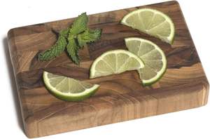 Planche à découper élégante en teck à grain traversant avec poignées découpées, pour la cuisine, disponible en gros pour l'exportation - Product Image 2