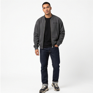 Veste bomber pour homme de qualité supérieure MALUZA INDUSTRIES, écologique, imperméable, doublée en polyester, chaude pour l'hiver, style aviateur, avec bordure côtelée - Product Image 3