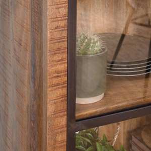 Vandana Optima Astra mango wood and metal <b>display</b> <b>case</b> - Product Image 5