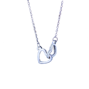 Collar con Colgante de Corazón de Plata 925 de Excelente Calidad, con Moissanita, Chapado en Rodio, Cadena de Caja, Unisex, para Uso Diario - Product Image 1