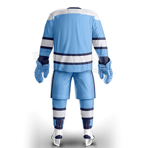 Best Manufacturer Supplier's Custom Logo 100% Polyester Breathable Ice Hockey Uniform Sets OEM Service Team <b>Name</b> Custom - Product Image 3