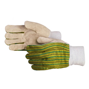 Gants de sécurité en cuir de vachette pleine fleur haute performance avec poignet tricoté – Gants de protection industrielle très demandés pour le travail - Product Image 3