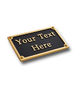 ป้ายโลหะทองเหลืองแท้ ขนาด 5 นิ้ว x 3 นิ้ว รูปทรงสี่เหลี่ยมผืนผ้า ป้ายชื่อโลโก้สลัก ป้ายเลเซอร์ ป้ายสแตนเลส - Product Image 5