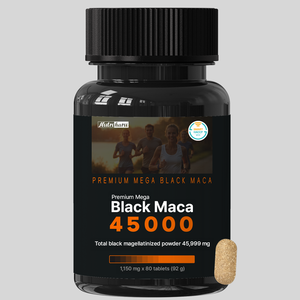 Mega BlackMaca Premium - Racine de Maca Noire - L-Arginine - Zinc - Vitalité Masculine - Énergie - Endurance - Soutien Quotidien à la Santé Masculine - OEM - Renforcement de la Force - Product Image 1