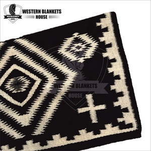 Couverture Western pour chevaux, tapis de selle Western en coton avec doublure polaire, pour l'équitation - Product Image 5