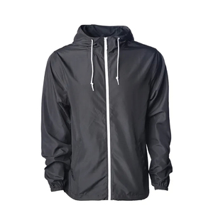 Men's Custom Logo Reflective Windbreaker <b>Waterproof</b> Outdoor Hiking Sports Rain <b>Jacket</b> Long for Winter Season <b>Thin</b> Thickness - Product Image 3