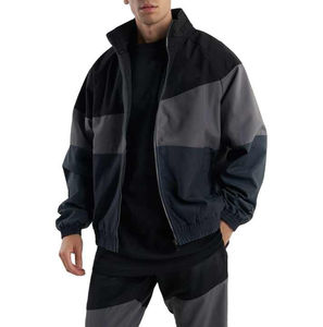 Survêtements coupe-vent légers en polyester et nylon avec logo personnalisé, design zippé, pour activités décontractées d'hiver en extérieur - Product Image 2