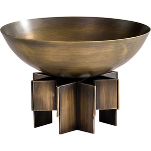 Bol de luxe en aluminium moulé de qualité supérieure, plaqué or, au design floral attrayant, fabriqué en Inde, pour servir les aliments. - Product Image 6