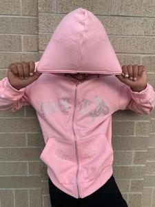 ผู้ผลิตขายส่งเสื้อฮู้ดดี้คุณภาพสูงสำหรับทุกเพศ เสื้อฮู้ดดี้ผู้ชายแบบซิป ซิปยาวเต็มตัว พิมพ์โลโก้ตามสั่ง เสื้อฮู้ดดี้ผู้ชาย - Product Image 5