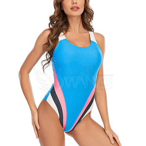Traje de Baño de Una Pieza de Alta Calidad para Mujer, Diseño 2026, Corte Alto, Logotipo Frontal, para Entrenamiento - Product Image 4