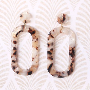 Pendientes de gota de acetato acrílico de resina grande para mujer, accesorios de joyería populares - Product Image 1