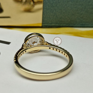 แหวนเพชรเพาะเลี้ยง 3.0 กะรัต รับรองโดย IGI สำหรับผู้หญิง ทอง 14K 18K แหวนหมั้นหรูหรา ของขวัญเครื่องประดับเจ้าสาวสำหรับงานแต่งงาน - Product Image 5