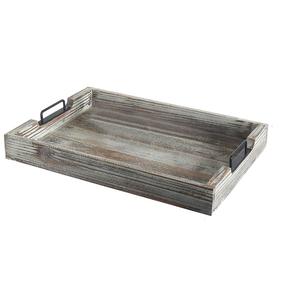 Plateau de service en nickel poli de qualité supérieure avec poignées en corde, style côtier nautique, en acier inoxydable, pour la maison et la cuisine - Product Image 6