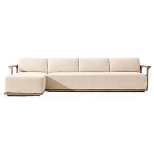 Conjunto de Sofás Seccionales de Madera de Teca Sólida Moderna de Primera Calidad para Exteriores, Muebles de Salón Duraderos, Cómodos y de Estilo Contemporáneo - Product Image 2