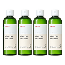 Confezione da 4 Tonici Liquidi Manyo Factory da 210ml, Sconto Speciale, Ingredienti Bifida Cica ed Erbe - Product Image 1