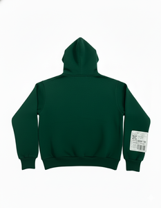 Sudadera con capucha para hombre, diseño personalizado de fabricante profesional, con estampado DTG y parches desgastados, 400 g/m², 100 % algodón polar. - Product Image 6