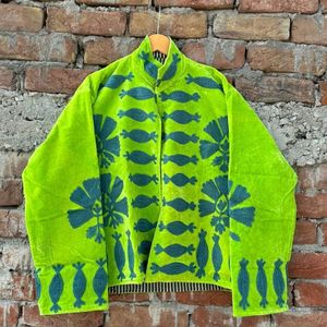 Chaqueta de algodón Suzani hecha a mano en India, chaqueta corta bordada a mano, abrigo unisex, chaqueta corta Suzani hecha a mano - Product Image 1
