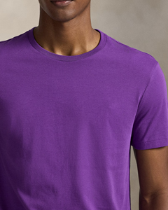 T-shirt unisexe en coton violet, col rond, manches courtes, personnalisable avec logo, vierge, décontracté, pour l'été, pour hommes, vente en gros - Product Image 5