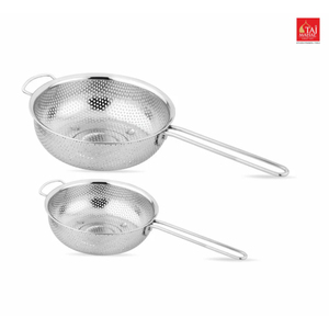Multi Sizes SS Perforated <b>Strainers</b> Soup and Juice with Long Handle for Filtering Sifting Rinsin - Product Image 1