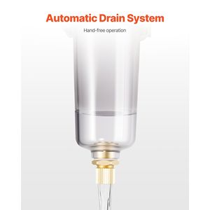 Sistema di Essiccazione dell'Aria Compressa a 3 Stadi 25 m 5 m 0,3 m, Combinazione Filtro-Regolatore per Compressore d'Aria Industriale con 1/2'' NPT - Product Image 4