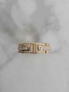 Bague de fiançailles et de mariage unisexe en argent sterling 925 certifié, style hip-hop, avec diamant Moissanite VVS1 plaqué or, bijoux hip-hop - Product Image 5