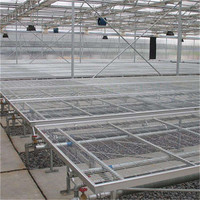 Grandes tables de culture mobiles pour serres - Tables de culture mobiles peu encombrantes avec plateaux en treillis métallique pour la culture hydroponique commerciale