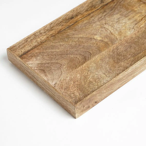 Modern <b>Square</b> Wooden Handcrafted Customized Serving Tray Food Safe Handle for Dining Table Cake Ramadan Wedding Occasions - Product Image 6