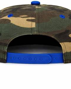 Gorra Snapback Personalizada con Visera Plana, Camuflaje Azul y Verde, Ajustable, de Algodón, Estilo Béisbol, Unisex, Moda Urbana Casual, Venta al Por Mayor - Product Image 6