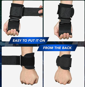Ganchos de Neopreno Ajustables de Alta Resistencia para Levantamiento de Pesas, Soporte para Muñecas, Agarre Antideslizante para Peso Muerto, Dominadas y Entrenamiento de Fuerza PROFIT - Product Image 4