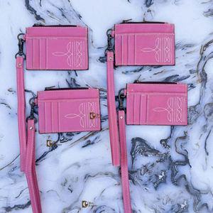 กระเป๋าคลัทช์ใส่เหรียญหนังใส่เหรียญสไตล์ตะวันตกพร้อมหนังวัว - Product Image 1