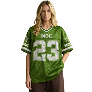 Y2K Street Fashion Wear Oversized Tee Short Sleeve American Football Jersey for Cheerleader Top Party Wear Wholesale 2026 <b>Tshirt</b> - Product Image 2