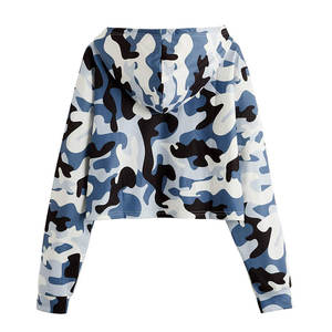 Sudadera Corta Multicolor de Alta Calidad para Mujer, Hecha a Medida para la Temporada de Invierno, Tejido de Punto Estampado, Precio al por Mayor - Product Image 2