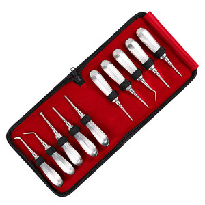 Elevadores Dentales de Raíz, Juego de Elevadores Luxadores, Kit de Extracción Dental, Elevadores Dentales de Acero Inoxidable, Instrumentos de Cirugía Oral - Product Image 4
