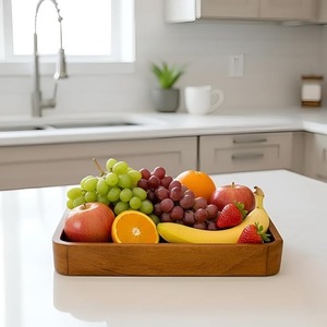 Bandeja Decorativa de Madera Moderna y Lujosa - Bandeja Rectangular de Metal para Servir en la Cocina y el Baño, Decoración de Alta Gama para el Hogar - Product Image 2