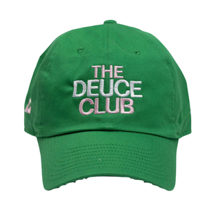 AKA Club <b>Series</b> Hat Green Embroidered Cotton Baseball Cap Adjustable Curved Brim Casual Unisex Sports Outdoor Cap - Product Image 1