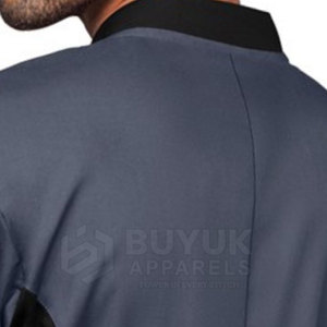 Veste de chef à manches longues avec boutons, anti-taches, respirante, légère, en polyester/coton, tenue culinaire, équipement de travail professionnel pour la cuisine - Product Image 4