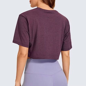 T-shirts pour femmes à manches courtes personnalisés OEM en gros, les plus vendus, respirants, pour la vente en ligne - Product Image 2