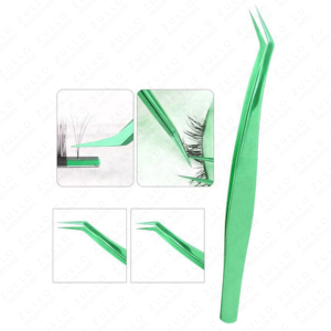 2026 New Style Stainless Steel Eyelash Extension Tweezers Precision Pointed Tip <b>Tool</b> for Volume Lash Application - Product Image 6