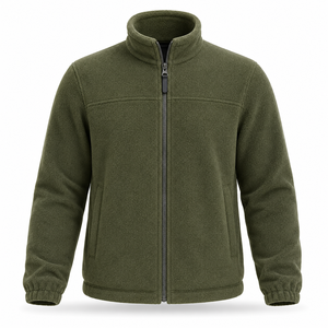 <b>Men</b>’s <b>Fleece</b> Jacket Winter Warm Outdoor Casual <b>Zip</b> <b>Up</b> Polar <b>Fleece</b> Jacket Custom Wholesale - Product Image 1