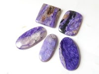 Pierre Charoïte Naturelle en Gros, Cabochon Lisse Poli, Forme Fantaisie, 20-40mm de Long, Pour la Fabrication de Bijoux Faits Main, Prix