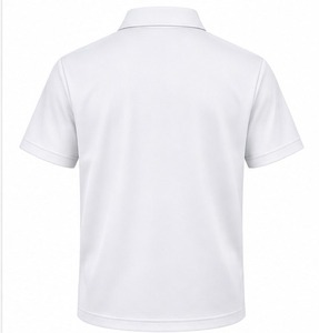 Index Apparel Men's <b>White</b> <b>Quarter</b> <b>Zip</b> Polo Shirt Short Sleeve Embroidered Logo Casual Breathable Knitted Polyester - Product Image 5